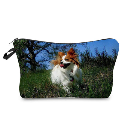 Dog Cosmetic Bag Travel Toiletry Organizer