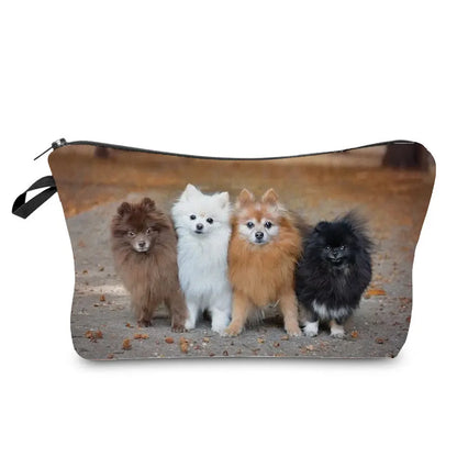 Dog Cosmetic Bag Travel Toiletry Organizer