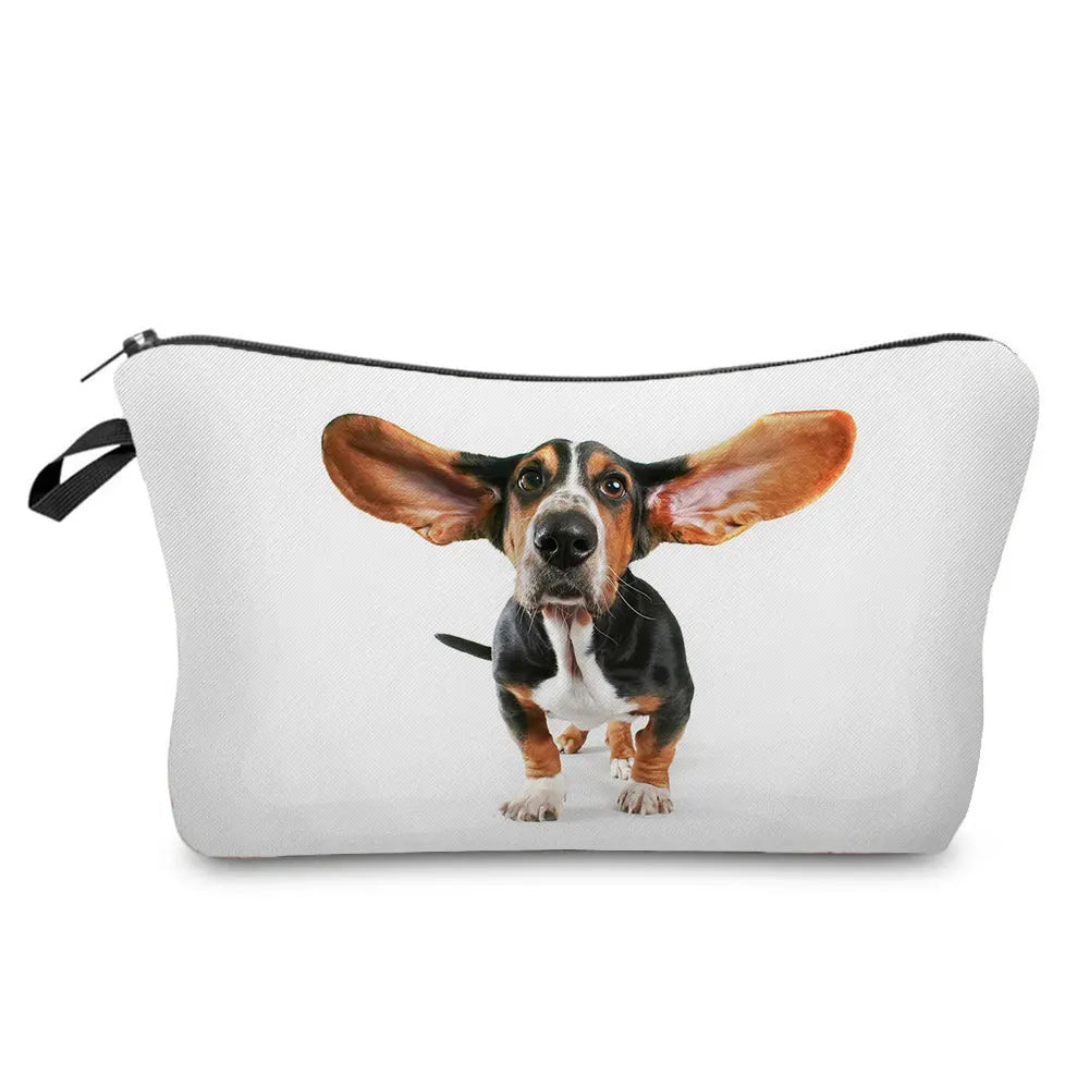 Dog Cosmetic Bag Travel Toiletry Organizer