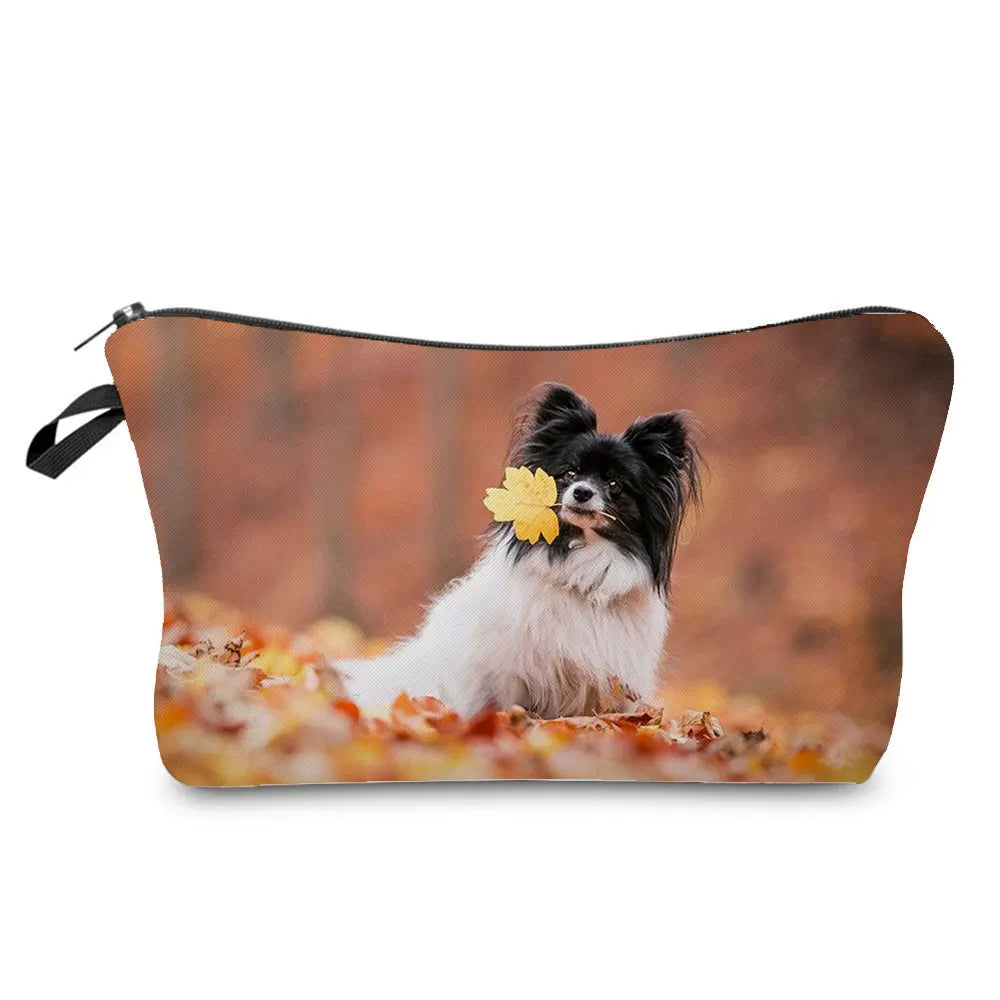 Dog Cosmetic Bag Travel Toiletry Organizer