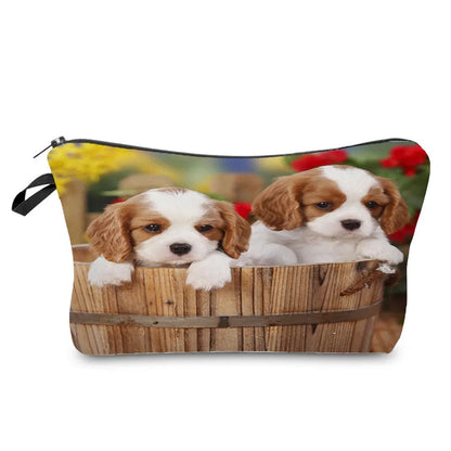 Dog Cosmetic Bag Travel Toiletry Organizer