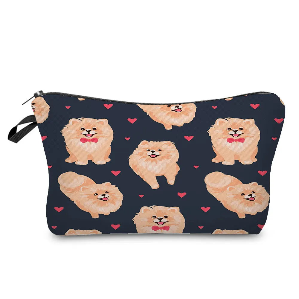 Dog Cosmetic Bag Travel Toiletry Organizer