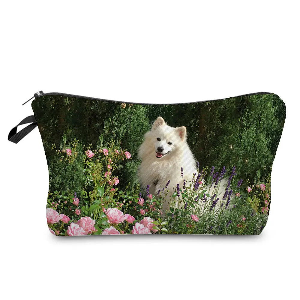 Dog Cosmetic Bag Travel Toiletry Organizer