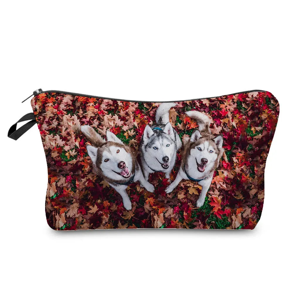 Dog Cosmetic Bag Travel Toiletry Organizer