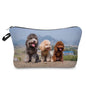 Dog Cosmetic Bag Travel Toiletry Organizer