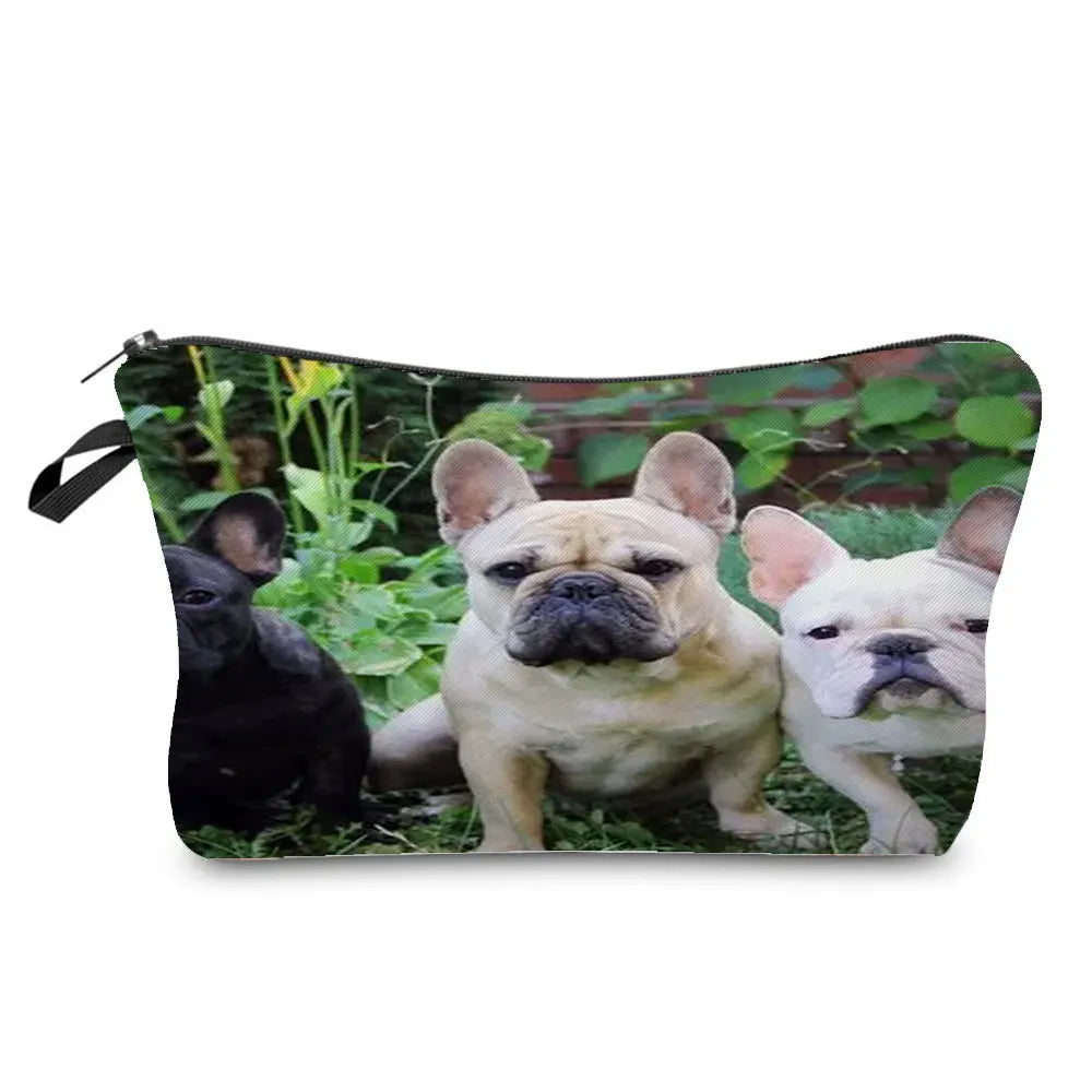 Dog Cosmetic Bag Travel Toiletry Organizer