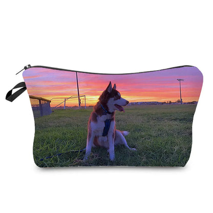 Dog Cosmetic Bag Travel Toiletry Organizer