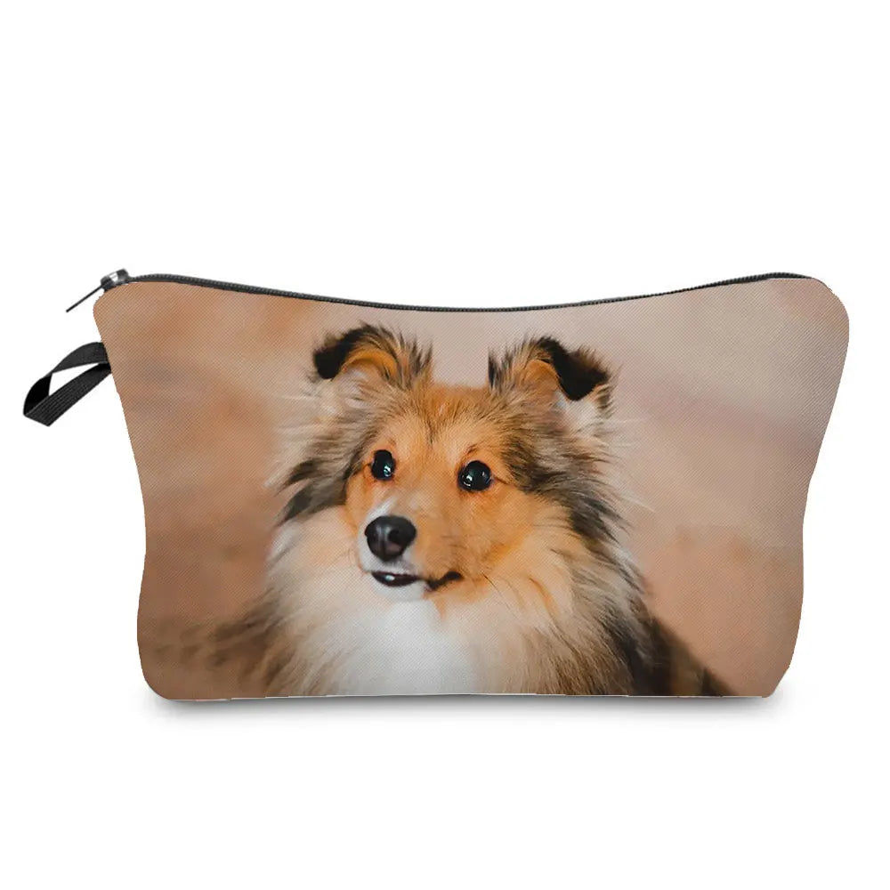 Dog Cosmetic Bag Travel Toiletry Organizer