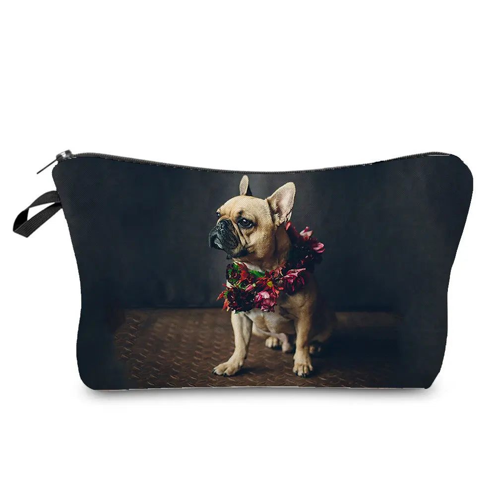 Dog Cosmetic Bag Travel Toiletry Organizer