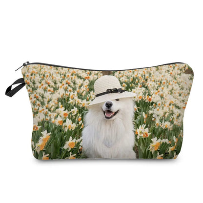 Dog Cosmetic Bag Travel Toiletry Organizer