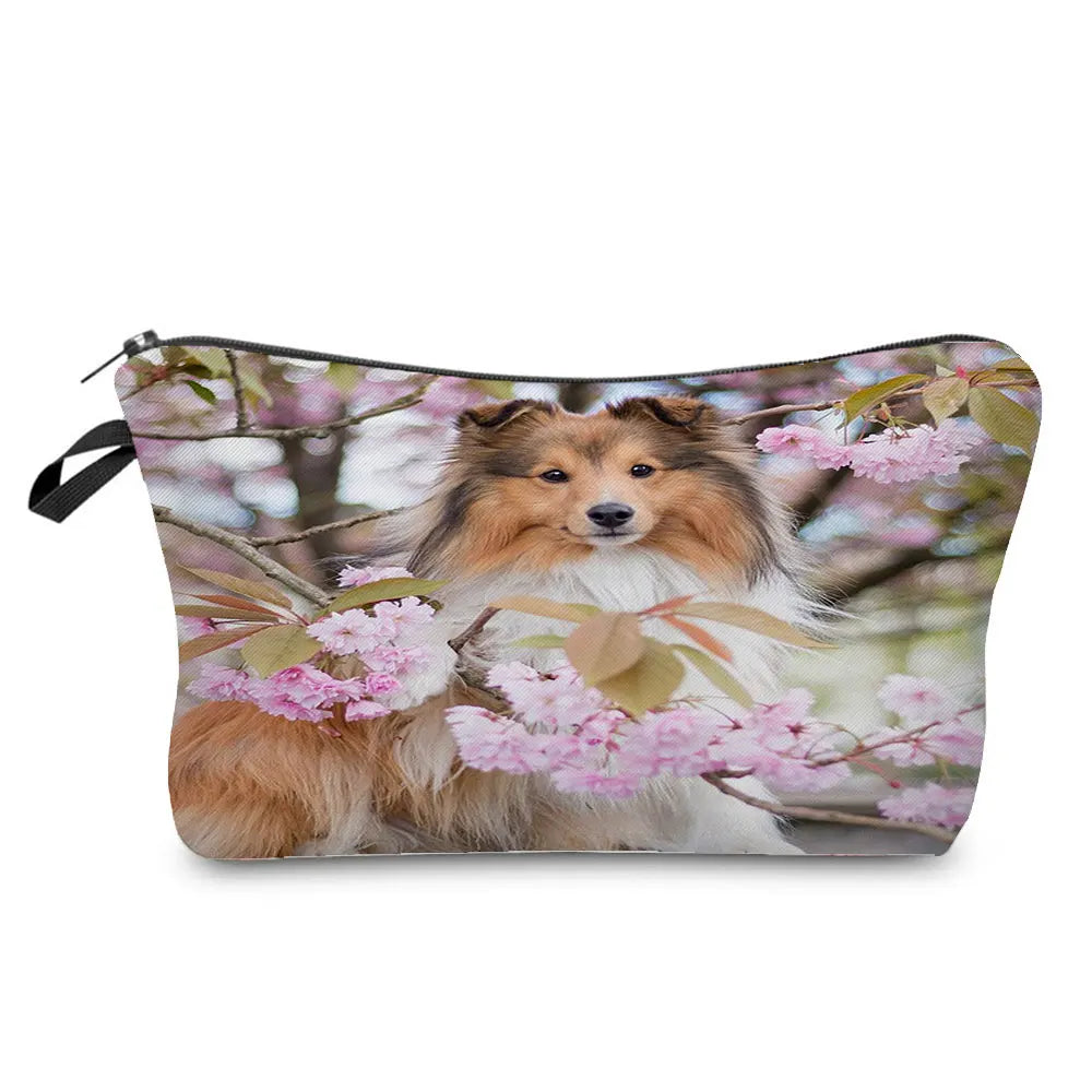 Dog Cosmetic Bag Travel Toiletry Organizer