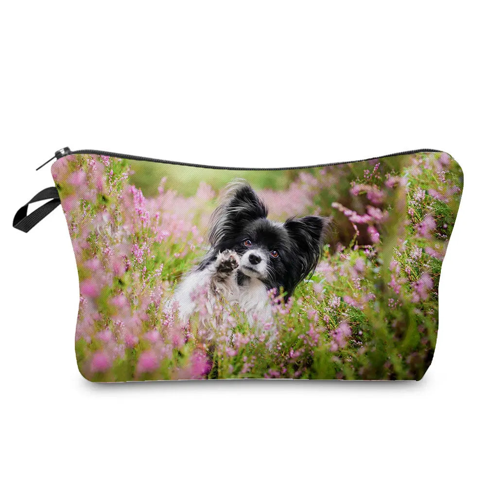 Dog Cosmetic Bag Travel Toiletry Organizer