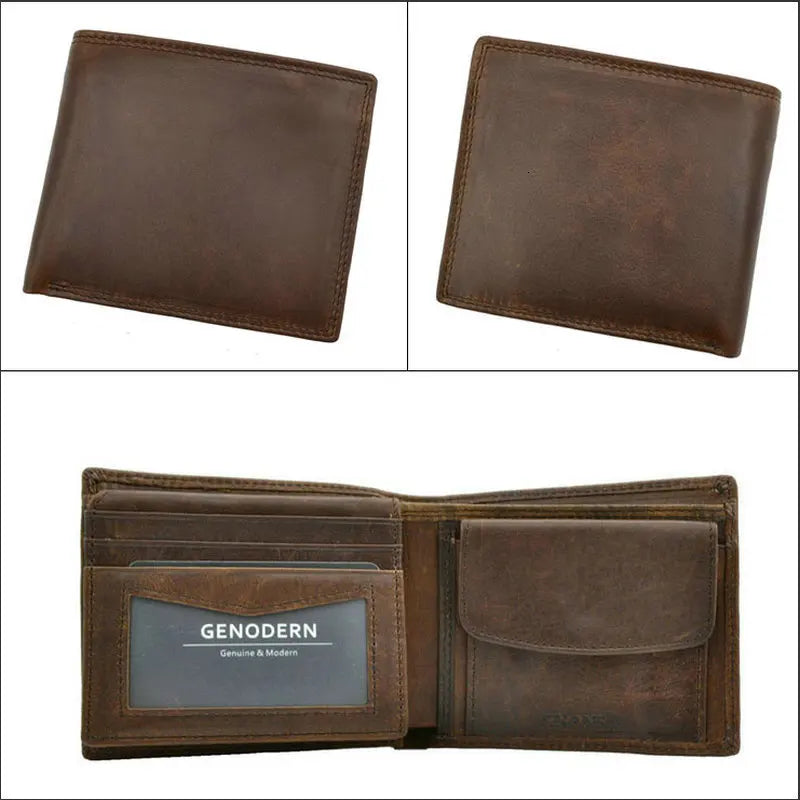 GENODERN Cow Leather Men Wallets