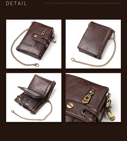 Men Wallets PU Leather Retro