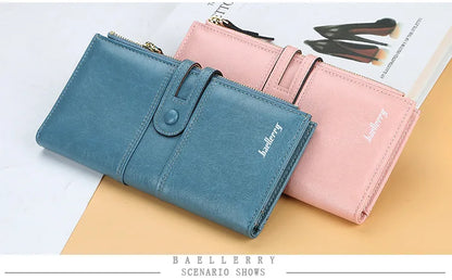 Women Wallet - Top Quality Card Holder Classic Female Purse