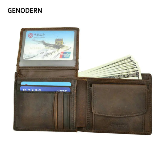 GENODERN Cow Leather Men Wallets