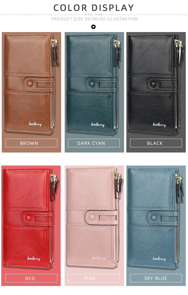 Women Wallet - Top Quality Card Holder Classic Female Purse