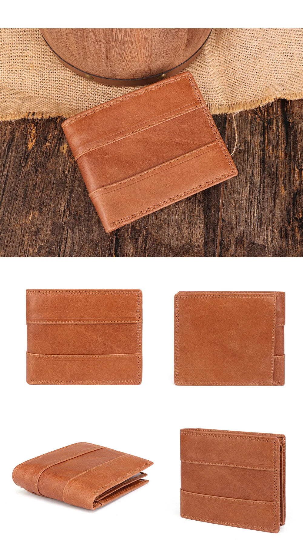 GENODERN Cow Leather Men Wallets