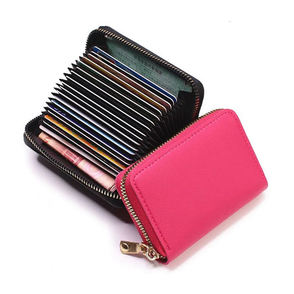 Business Card Holder Wallet PU Leather