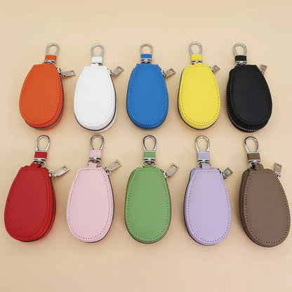 Leather Car Key Bags for Men Women