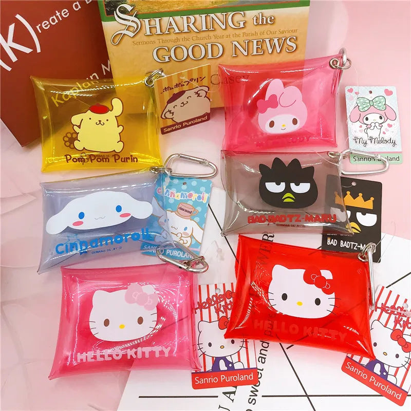 PVC Transparent Cartoon Sanrio Jelly Wallet