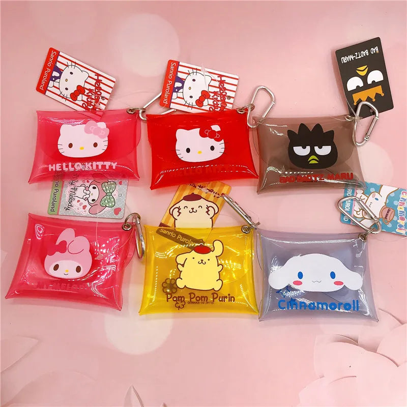 PVC Transparent Cartoon Sanrio Jelly Wallet