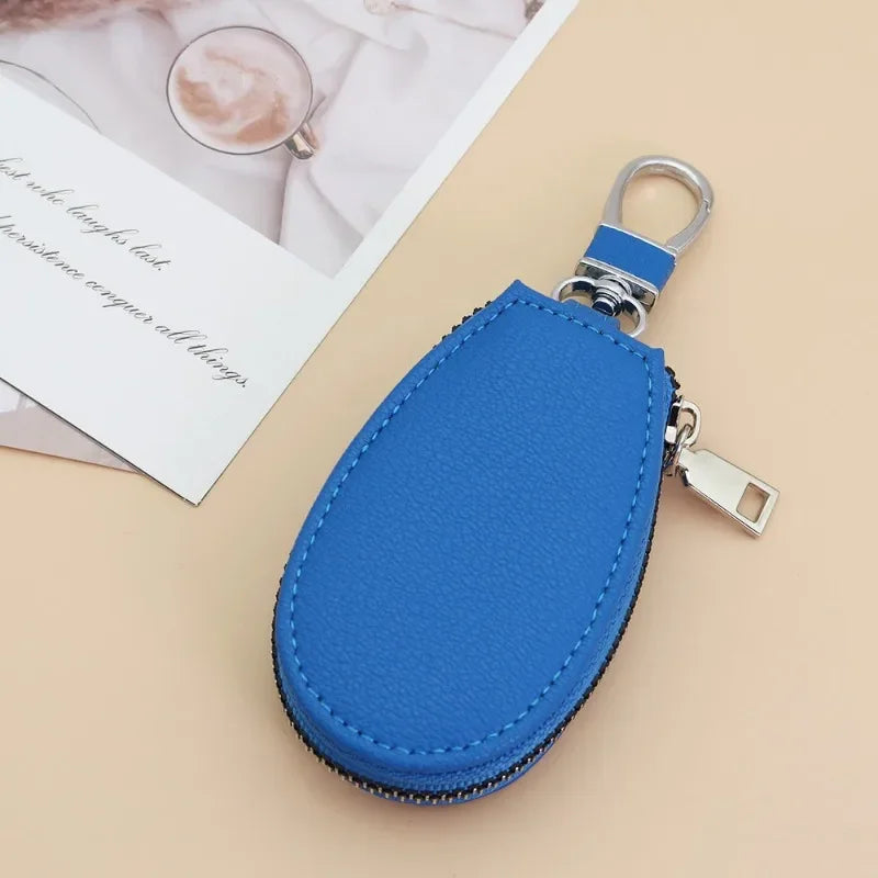 Leather Car Key Bags for Men Women