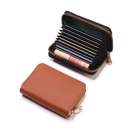 Business Card Holder Wallet PU Leather