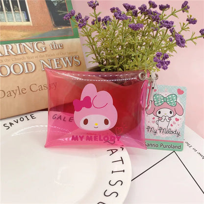 PVC Transparent Cartoon Sanrio Jelly Wallet