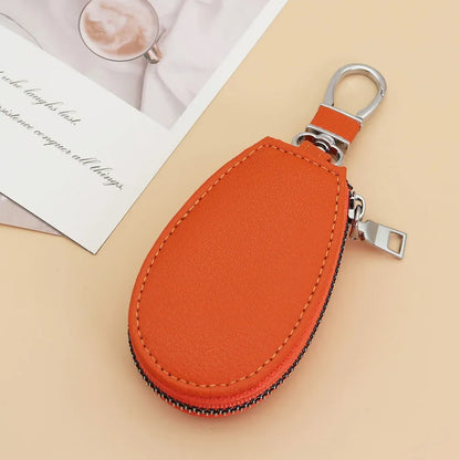 Leather Car Key Bags for Men Women