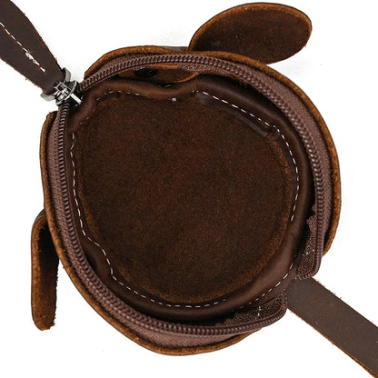 Vintage Genuine Leather Mini Coin Purse