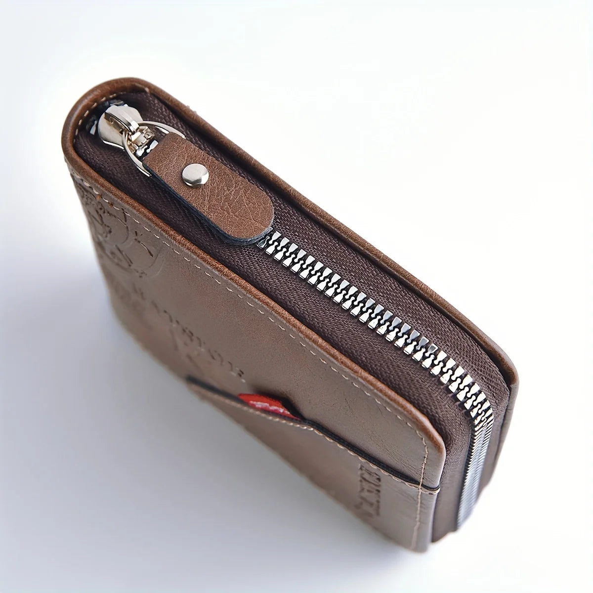 Men's Wallet Made of PU Wax Oil Leather