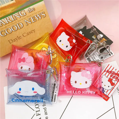 PVC Transparent Cartoon Sanrio Jelly Wallet