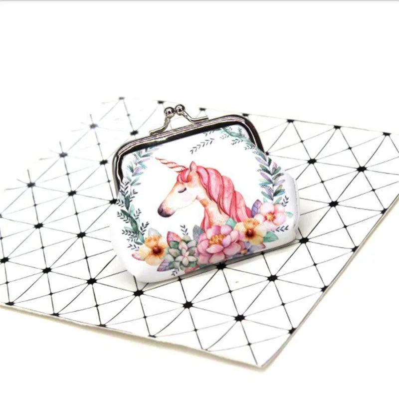 Unicorn Mini Coin Purse – Zipper Wallet for Girls & Women