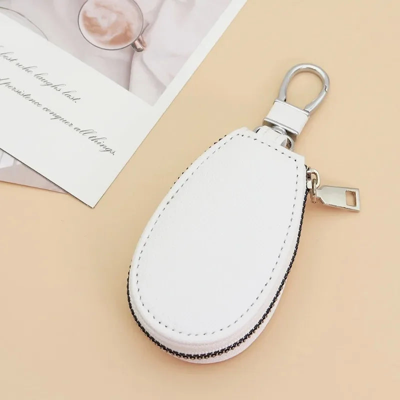 Leather Car Key Bags for Men Women