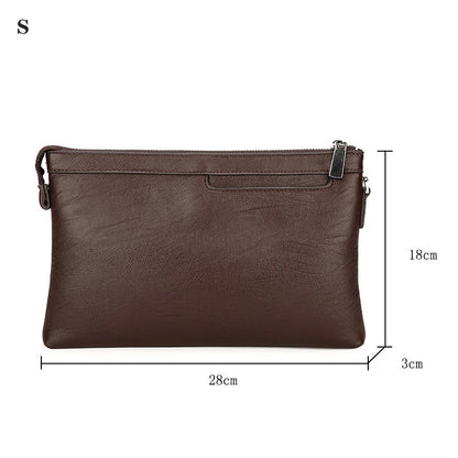 Business Clutch Bag PU Leather Men's Wallet