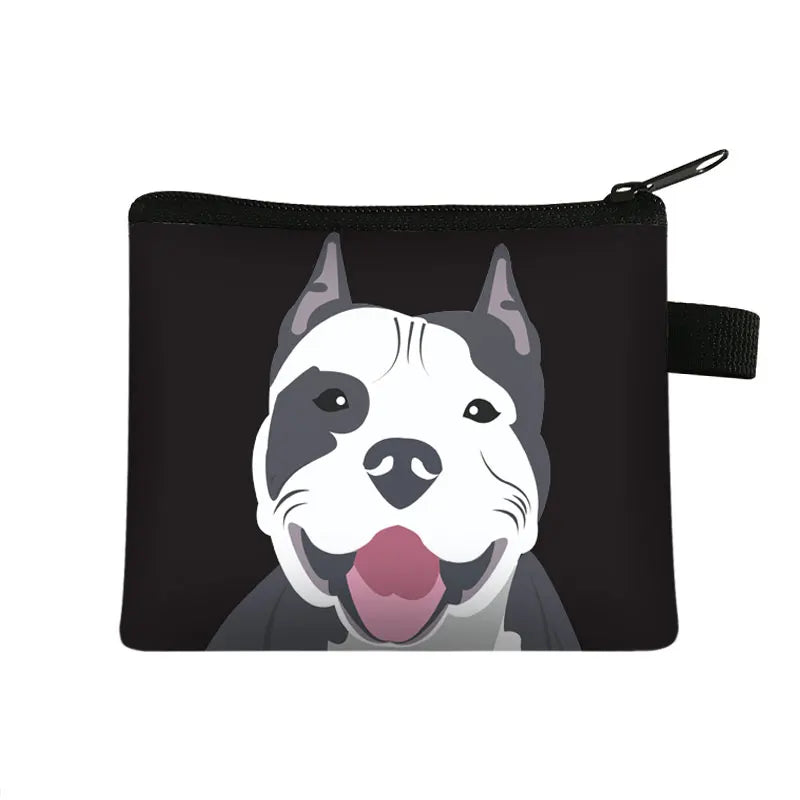 Floral Coin Purse Puppy Print Clutch