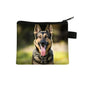 Dog Print Coin Purse – German Shepherd & Husky Card Holder Wallet