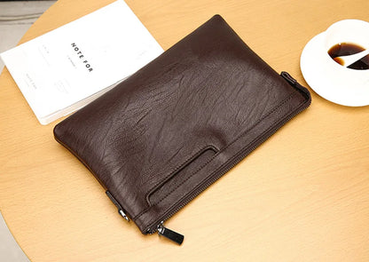 Business Clutch Bag PU Leather Men's Wallet