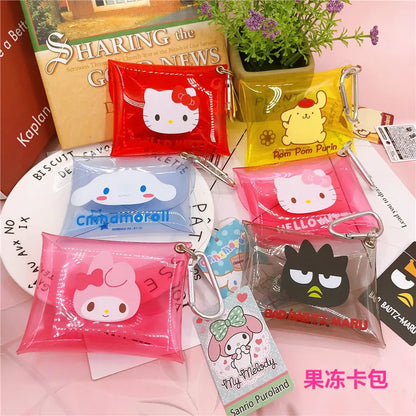 PVC Transparent Cartoon Sanrio Jelly Wallet