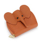 Women Genuine Cow Leather Elephant Shape Wallet