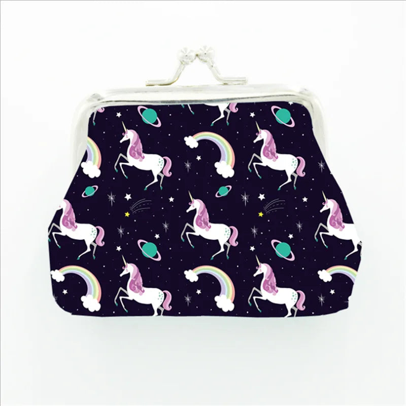 Unicorn Mini Coin Purse – Zipper Wallet for Girls & Women