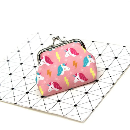 Unicorn Mini Coin Purse – Zipper Wallet for Girls & Women