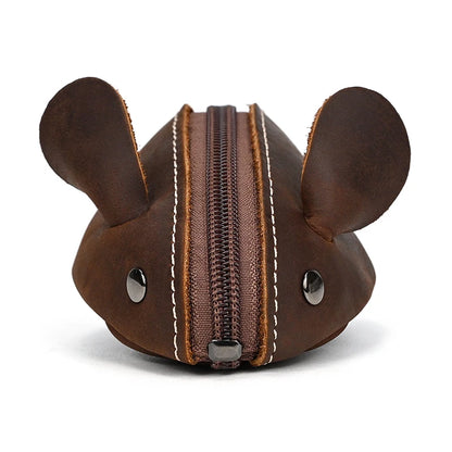 Vintage Genuine Leather Mini Coin Purse
