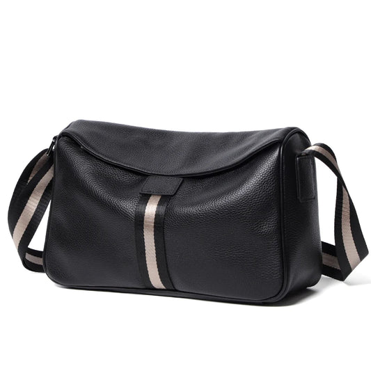 Men Soft Genuine Leather Crossbody Messenger Bag