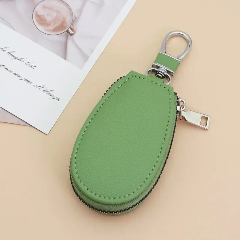 Leather Car Key Bags for Men Women