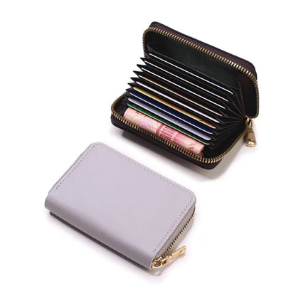 Business Card Holder Wallet PU Leather