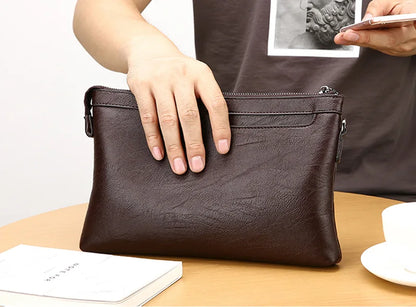 Business Clutch Bag PU Leather Men's Wallet