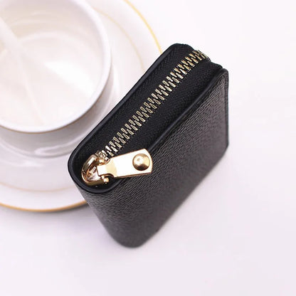 Business Card Holder Wallet PU Leather