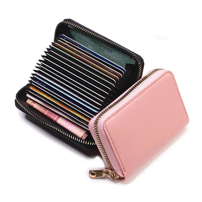 Business Card Holder Wallet PU Leather